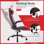 FDW Gaming Chair Office Chair with Lumbar Support PU Leather Video Game Chairs for Adults