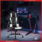 FDW Gaming Chair Office Chair with Lumbar Support PU Leather Video Game Chairs for Adults