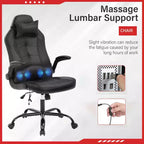 FDW Gaming Chair Office Chair with Lumbar Support PU Leather Video Game Chairs for Adults