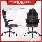 FDW Gaming Chair Office Chair with Lumbar Support PU Leather Video Game Chairs for Adults