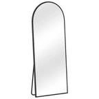 Specchio intero ad arco retto in legno