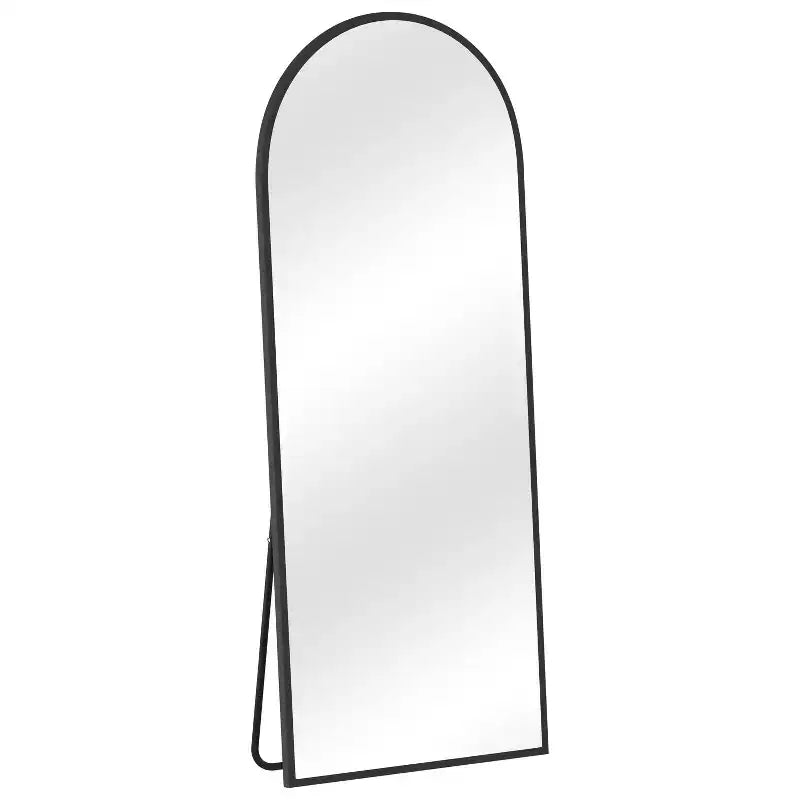 Specchio intero ad arco retto in legno