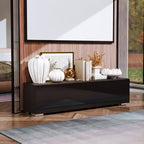 Hommpa 55 Wall Mounted Floating LED TV Stand for TVs Up to 63 with Hidden Storage