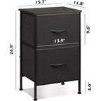 Comodini set da 2, cassettiera a 2 cassetti per camera da letto, tavolino da salotto per camera da letto, dormitorio universitario