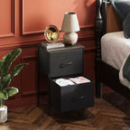 Comodini set da 2, cassettiera a 2 cassetti per camera da letto, tavolino da salotto per camera da letto, dormitorio universitario