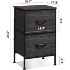 Comodini set da 2, cassettiera a 2 cassetti per camera da letto, tavolino da salotto per camera da letto, dormitorio universitario