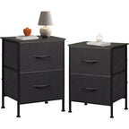 Comodini set da 2, cassettiera a 2 cassetti per camera da letto, tavolino da salotto per camera da letto, dormitorio universitario