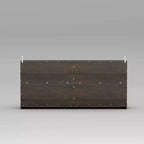 Famapy Sophisticated Deep Brown Accent Cabinet Storage Cabinet: Elegant Storage with Rich Wood Grain Finish