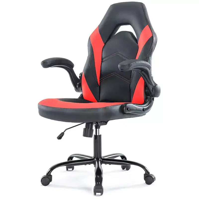 JIONJOY Ultimate Gaming Chair: Ergonomic, PU Leather, Executive Desk Chair with Flip-up Armrests
