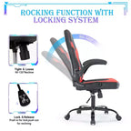 JIONJOY Ultimate Gaming Chair: Ergonomic, PU Leather, Executive Desk Chair with Flip-up Armrests