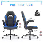 JIONJOY Ultimate Gaming Chair: Ergonomic, PU Leather, Executive Desk Chair with Flip-up Armrests