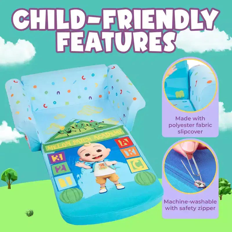 Marshmallow Furniture Kids 2 in 1 Foam Compress Sofa Bed