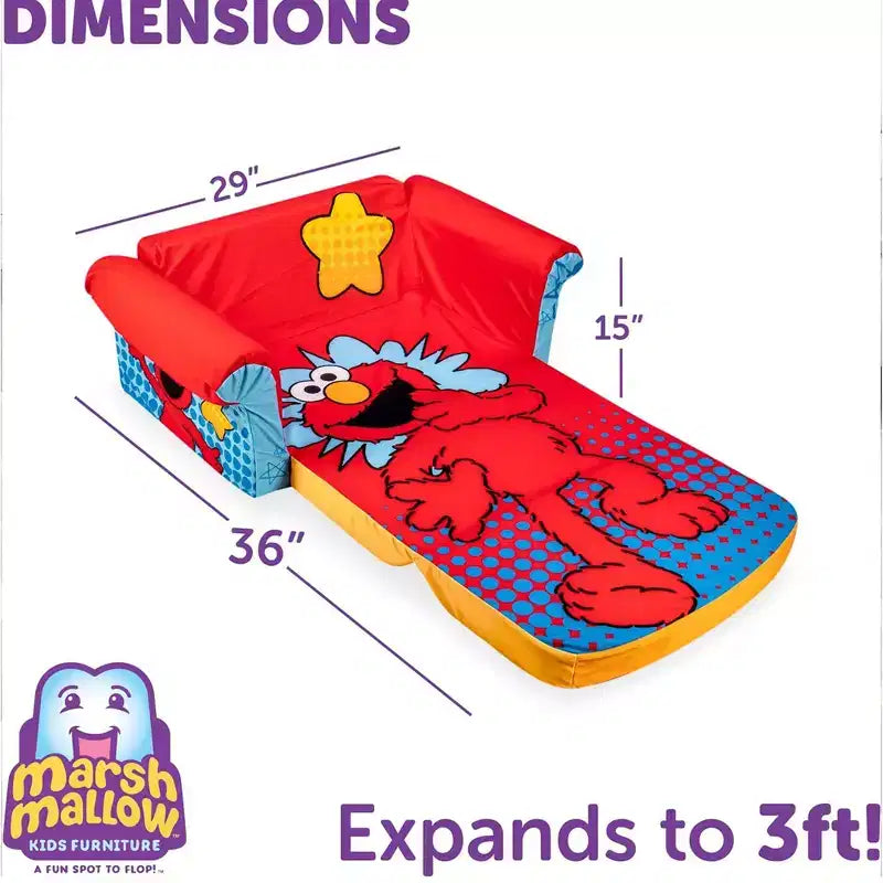 Marshmallow Furniture Kids 2 in 1 Foam Compress Sofa Bed