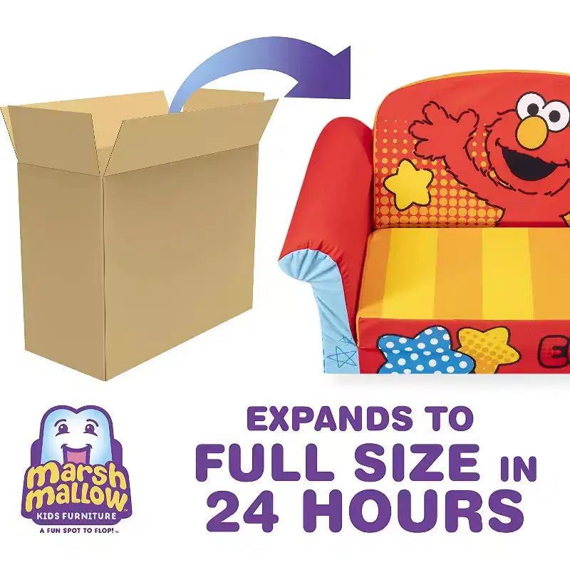 Marshmallow Furniture Kids 2 in 1 Foam Compress Sofa Bed