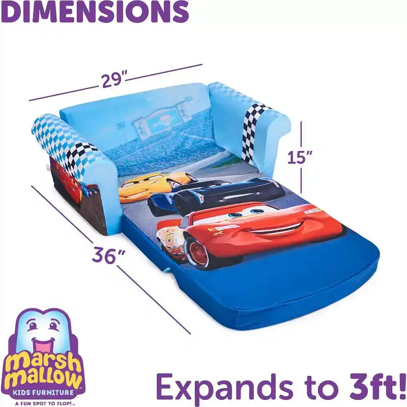 Marshmallow Furniture Kids 2 in 1 Foam Compress Sofa Bed