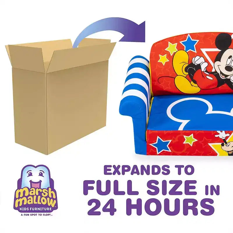 Marshmallow Furniture Kids 2 in 1 Foam Compress Sofa Bed