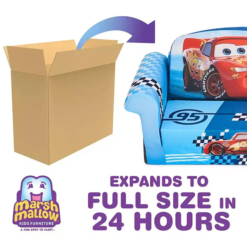 Marshmallow Furniture Kids 2 in 1 Foam Compress Sofa Bed