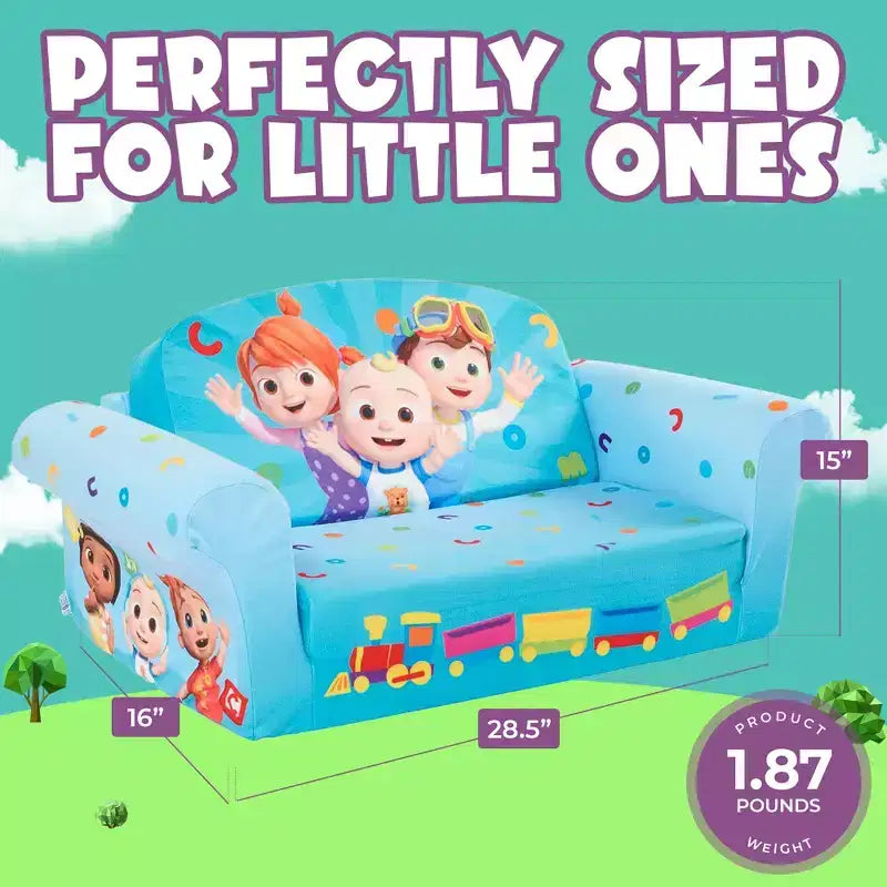 Marshmallow Furniture Kids 2 in 1 Foam Compress Sofa Bed
