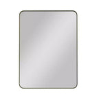 Specchio da parete rettangolare nero 30x40: Cornice in metallo, per toeletta, per vestirsi - Ideale per bagno, soggiorno, camera da letto