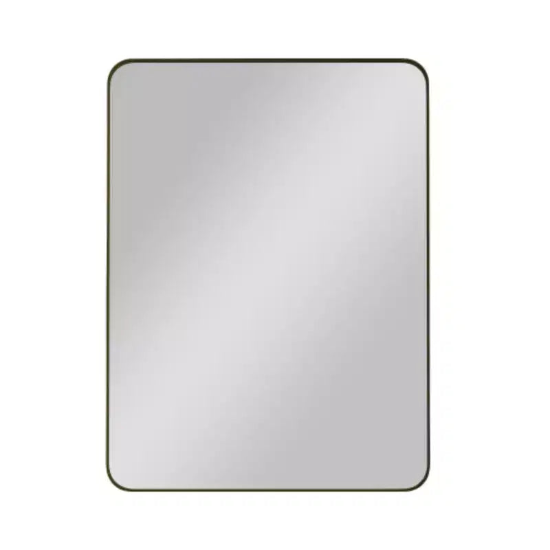 Specchio da parete rettangolare nero 30x40: Cornice in metallo, per toeletta, per vestirsi - Ideale per bagno, soggiorno, camera da letto
