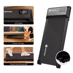 15.35*39.37 inches Run Belt Treadmills 2.5HP 2 in 1 LED Display 0.6-5MPH 350 LBS Weight Capacity