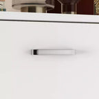 Hitow White Tipping Shoe Cabinet 3-Drawer Minimalist Lightweight Design