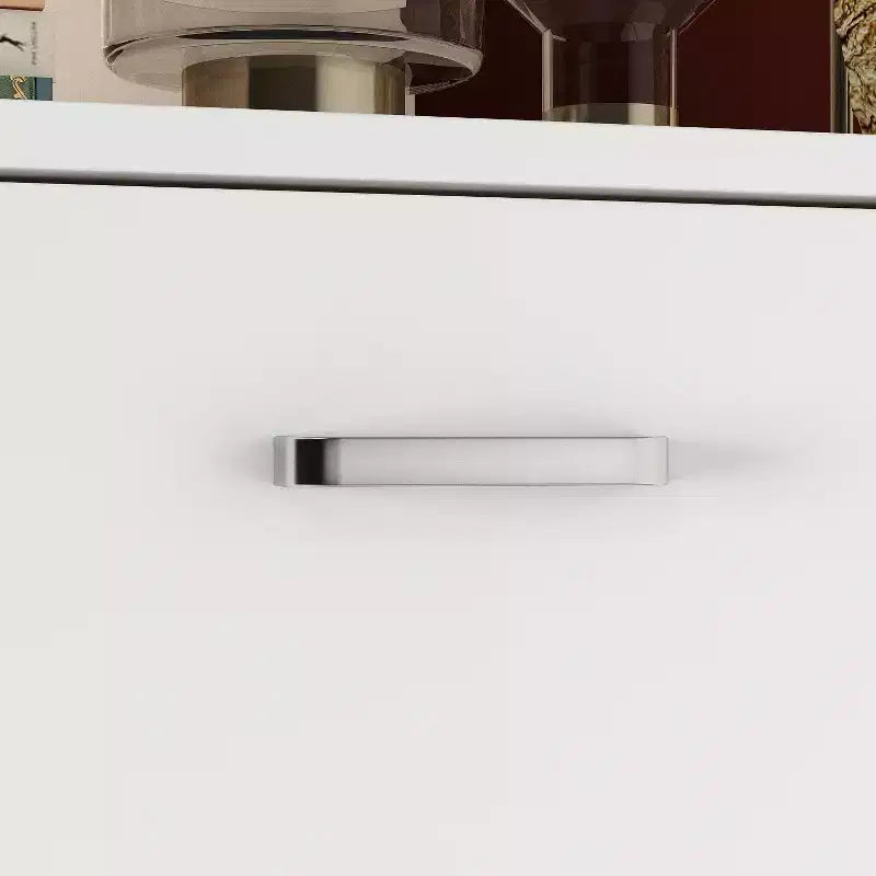 Hitow White Tipping Shoe Cabinet 3-Drawer Minimalist Lightweight Design