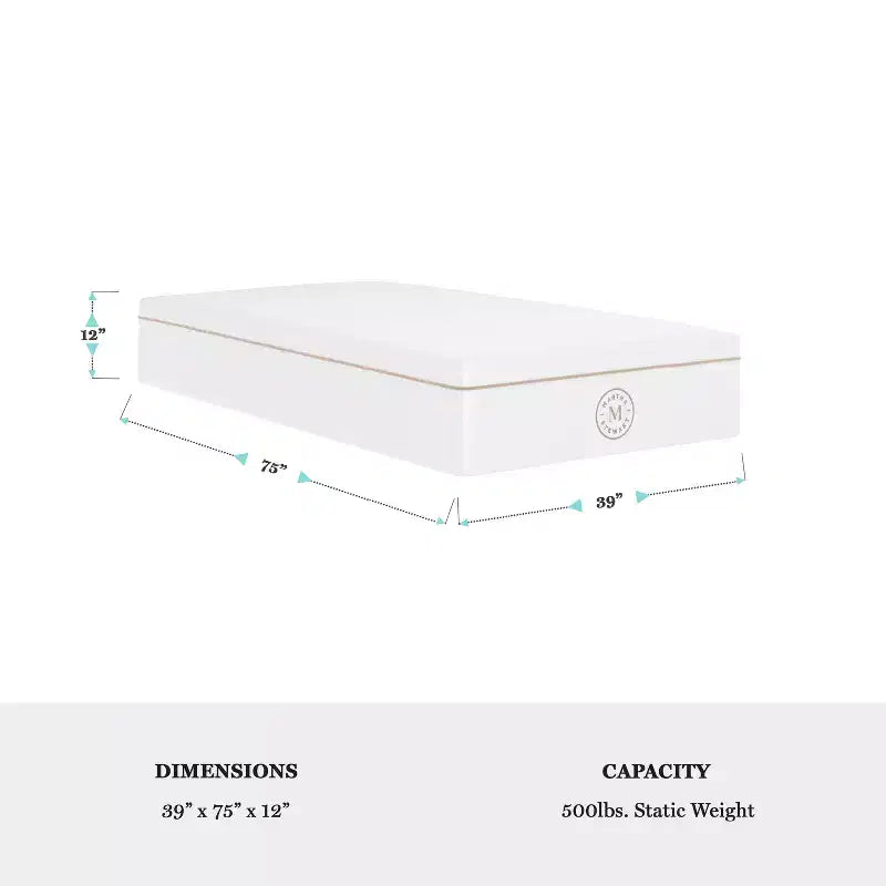 Materasso in Memory Foam Martha Stewart SleepComplete da 30 cm, a Media Morbidezza, con Gel Rinfrescante a Doppia Azione e Parte Superiore Trapuntata in Jacquard CoolWeave Morbida e Traspirante