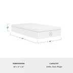 Materasso in Memory Foam Martha Stewart SleepComplete da 30 cm, a Media Morbidezza, con Gel Rinfrescante a Doppia Azione e Parte Superiore Trapuntata in Jacquard CoolWeave Morbida e Traspirante