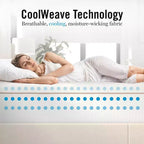 Materasso in Memory Foam Martha Stewart SleepComplete da 30 cm, a Media Morbidezza, con Gel Rinfrescante a Doppia Azione e Parte Superiore Trapuntata in Jacquard CoolWeave Morbida e Traspirante