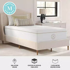 Materasso in Memory Foam Martha Stewart SleepComplete da 30 cm, a Media Morbidezza, con Gel Rinfrescante a Doppia Azione e Parte Superiore Trapuntata in Jacquard CoolWeave Morbida e Traspirante