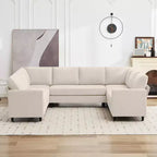 Hyleory Middle U Shaped Sofa, Large 8 Seater sofa,Breathable Soft Fabric