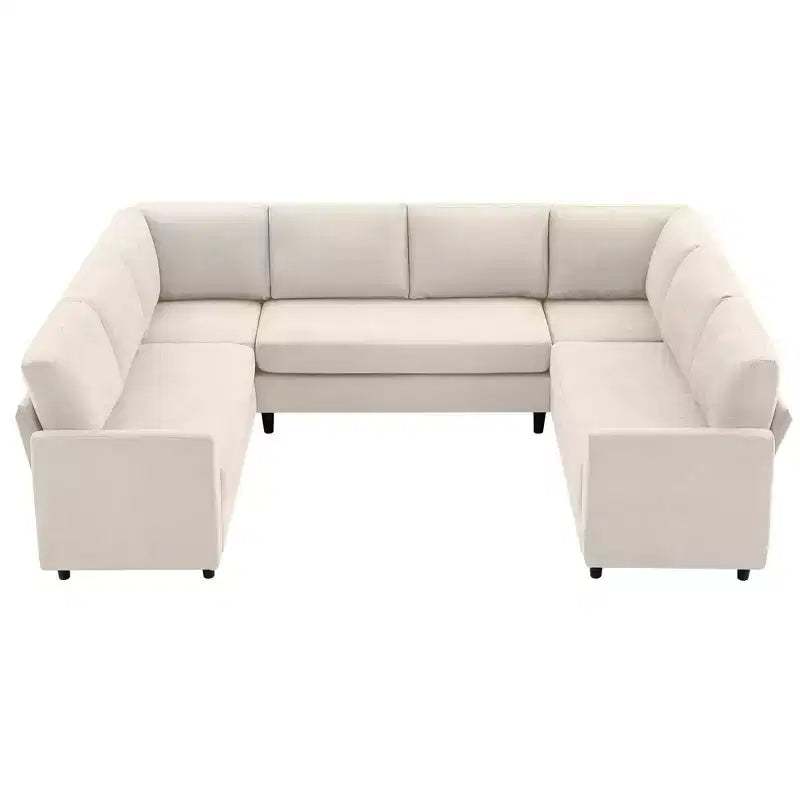 Hyleory Middle U Shaped Sofa, Large 8 Seater sofa,Breathable Soft Fabric