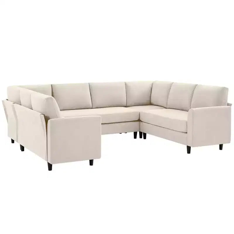 Hyleory Middle U Shaped Sofa, Large 8 Seater sofa,Breathable Soft Fabric