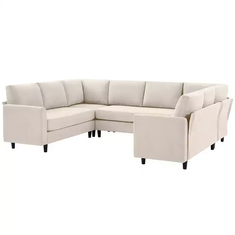 Hyleory Middle U Shaped Sofa, Large 8 Seater sofa,Breathable Soft Fabric