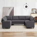 Hyleory Middle U Shaped Sofa, Large 8 Seater sofa,Breathable Soft Fabric