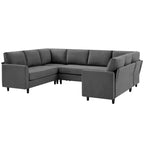 Hyleory Middle U Shaped Sofa, Large 8 Seater sofa,Breathable Soft Fabric