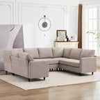 Hyleory Middle U Shaped Sofa, Large 8 Seater sofa,Breathable Soft Fabric