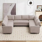Hyleory Middle U Shaped Sofa, Large 8 Seater sofa,Breathable Soft Fabric