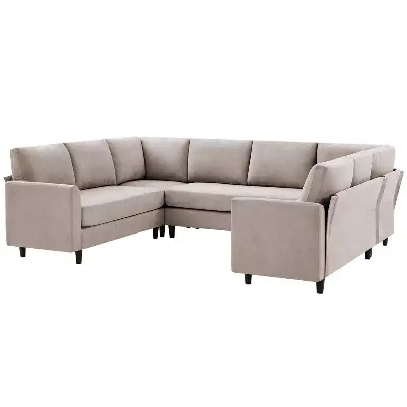 Hyleory Middle U Shaped Sofa, Large 8 Seater sofa,Breathable Soft Fabric