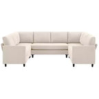 Hyleory Middle U Shaped Sofa, Large 8 Seater sofa,Breathable Soft Fabric