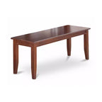 HomeStock Saddle Brown Rectangle Dining Table Set with 6 Chairs