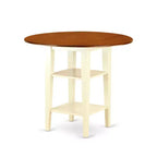 HomeStock round Kitchen Table with two shelves