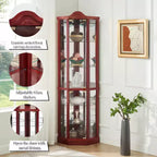 AndMakers 16.73 in. Display Cabinet with 2 Glass Doors