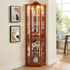 AndMakers 16.73 in. Display Cabinet with 2 Glass Doors