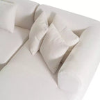 107.5W Modern Style Upholstered Curved Sectional Sofa Couch, 2-Piece Stylish Corner Sofa - HABITRIO