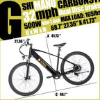 Bicicletta elettrica per adulti con batteria rimovibile, pneumatici fat da 26 x 4.0, e-bike a 7 velocità per avventure off-road, autonomia massima di 50 miglia