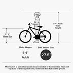 hykolity Mountain Bike, 26 27.5 Wheel, 18 Speed MTB Bicycle with Dual Suspension, Adjustable Saddle for Men Women Outdoor Cycling