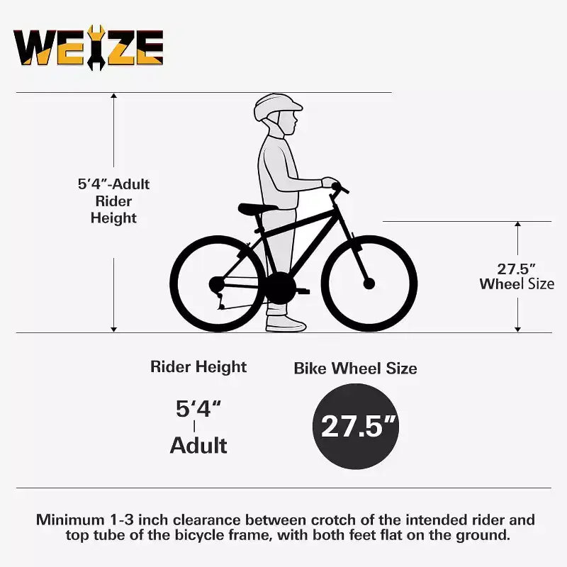 hykolity Mountain Bike, 26 27.5 Wheel, 18 Speed MTB Bicycle with Dual Suspension, Adjustable Saddle for Men Women Outdoor Cycling