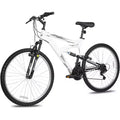 hykolity Mountain Bike, 26 27.5 Wheel, 18 Speed MTB Bicycle with Dual Suspension, Adjustable Saddle for Men Women Outdoor Cycling